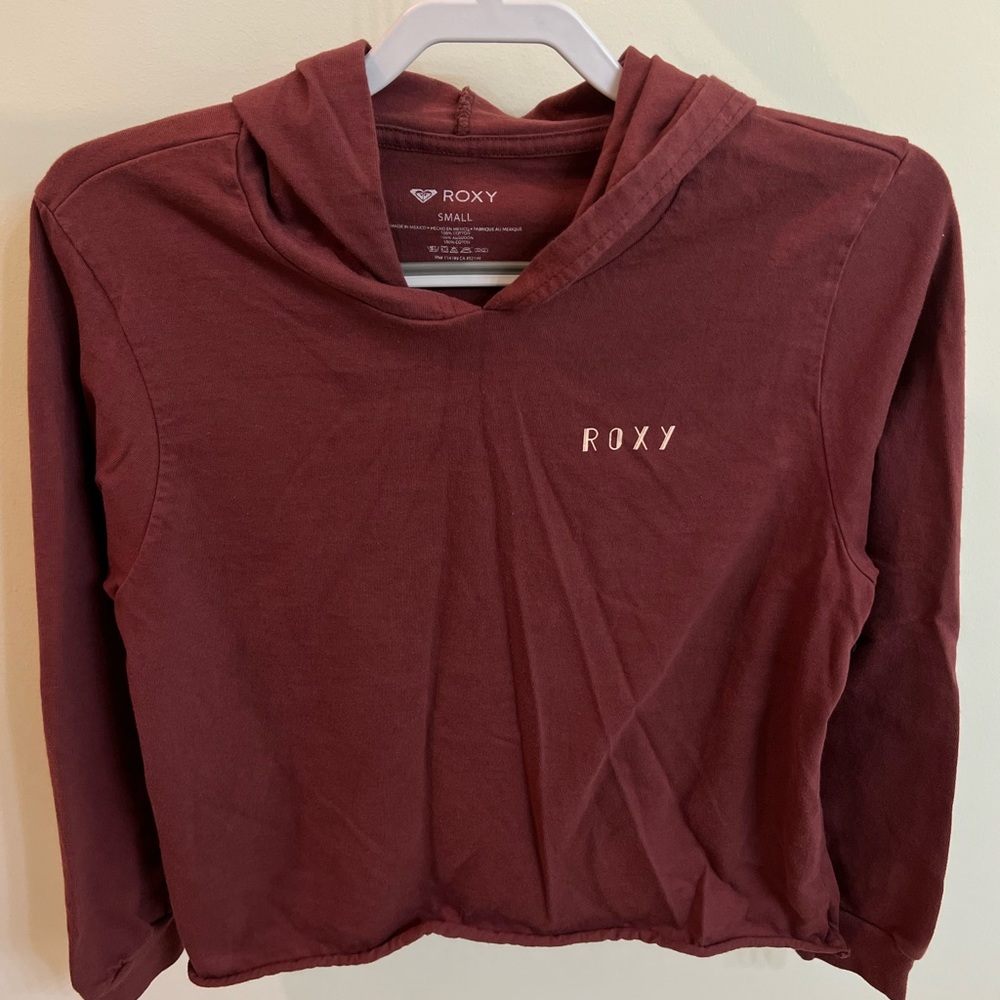 Maroon Roxy Pullover Croptop